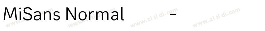 MiSans Normal小米公司字体转换